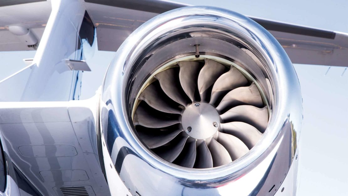 Close Up of an Aircraft Engine